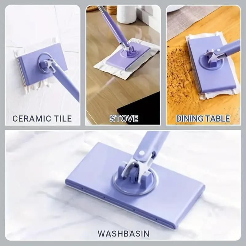 Easy-Clean Mini Mop With Auto Cloth Grip