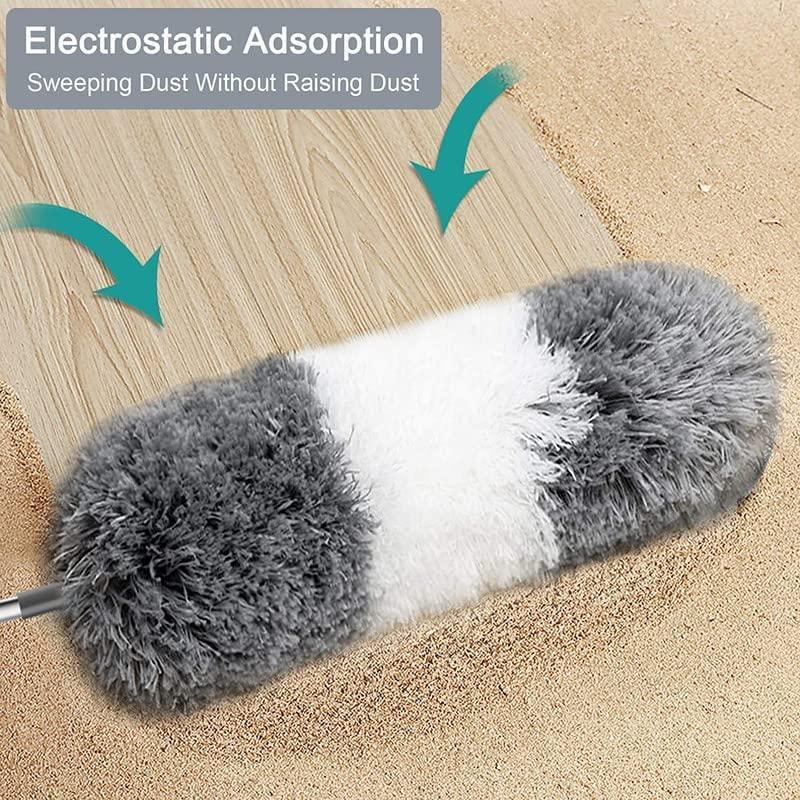 Flexible Mop Duster for Quick and Easy Cleaning with Long Rod