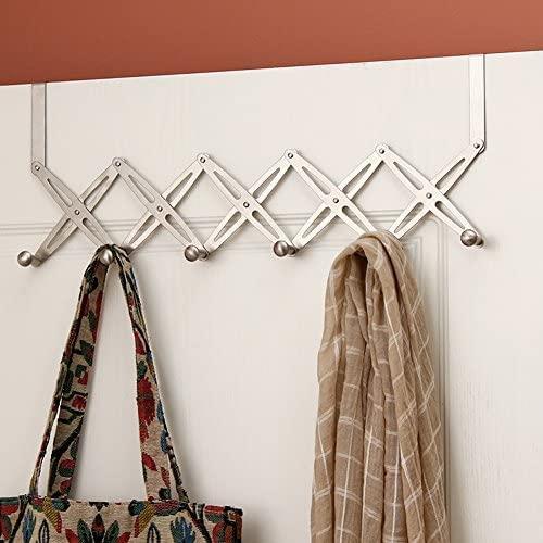 Bitnex 6 Alloy Steel Hooks for Clothes,Over The Door Hanger Hooks Organize