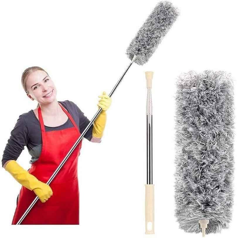 Flexible Mop Duster for Quick and Easy Cleaning with Long Rod